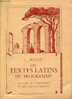 Seller image for Les textes latins du programme - Classes de premire et de philosophie - 7e dition. for sale by Le-Livre