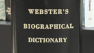 Webster's Biographical Dictionary (1st Edition) - bound in black leather