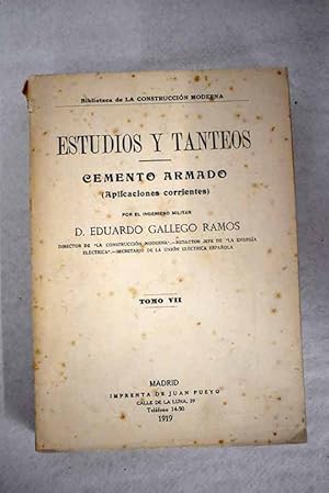 Imagen del vendedor de Estudios y tanteos, tomo VII a la venta por Alcan Libros