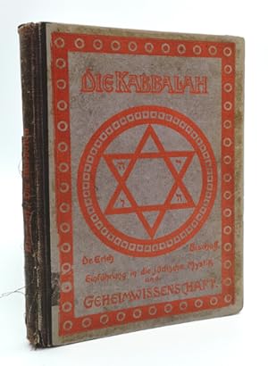 Imagen del vendedor de Die Kabbalah. Einfhrung in die jdische Mystik und Geheimwissenschaft. a la venta por Occulte Buchhandlung "Inveha"