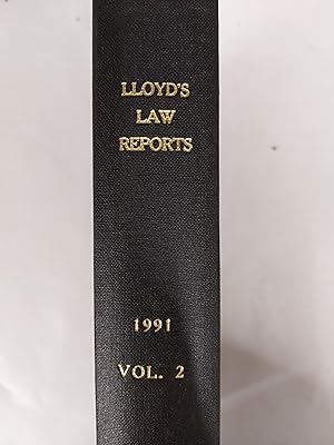 Bild des Verkufers fr Lloyd's Law Reports 1991 Volume 2 zum Verkauf von Cambridge Rare Books