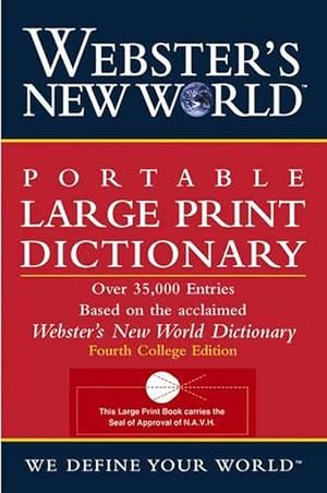 Seller image for Webster's New World Portable Large Print Dictionary, Second (Paperback) for sale by CitiRetail