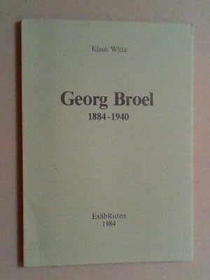 Seller image for Georg Broel 1884-1940. Exlibris-Werksverzeichnis. for sale by Antiquariat Sander