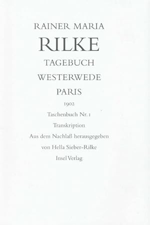 Bild des Verkufers fr Tagebuch Westerwede und Paris. 1902 zum Verkauf von Bunt Buchhandlung GmbH
