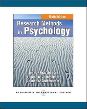 Seller image for RESEARCH METHODS IN PSYCHOLOGY for sale by WeBuyBooks