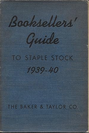 Booksellers' Guide to Staple Stock 1939-40