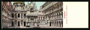 Mini-Ansichtskarte Venezia, Cortile del Palazzo Ducale