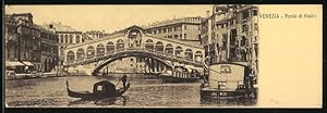 Mini-Ansichtskarte Venezia, Ponte di Rialto
