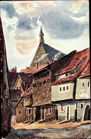 Künstler Ansichtskarte / Postkarte Freiberg im Kreis Mittelsachsen, Kornblumentag 1913, Am Mühlgr...