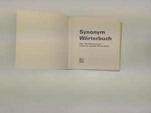 2x Synonym-Wörterbücher: 1. Synonym- Wörterbuch, Immer die richtigen Worte finden + 2. Synonym- W...