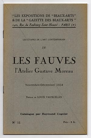 Seller image for Les Fauves. L'atelier Gustave Moreau (Les tapes de l'Art Contemporain IV). for sale by Librairie-Galerie Dorbes Tobeart