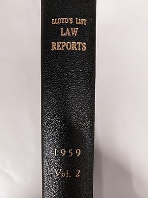 Seller image for Lloyd's List Law Reports 1959 Volume 2 for sale by Cambridge Rare Books