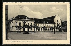 Bild des Verkufers fr Ansichtskarte Landau, Herbert Norkus-Platz mit Sparkasse zum Verkauf von Bartko-Reher