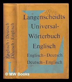 Bild des Verkufers fr Langenscheidts universal-wrterbuchL Englisch: Englisch-Deutsch / Deutsch-Englisch zum Verkauf von MW Books Ltd.
