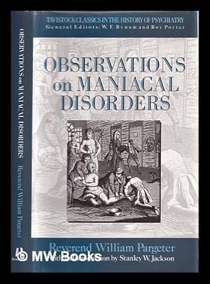 Imagen del vendedor de Observations on maniacal disorders a la venta por MW Books Ltd.