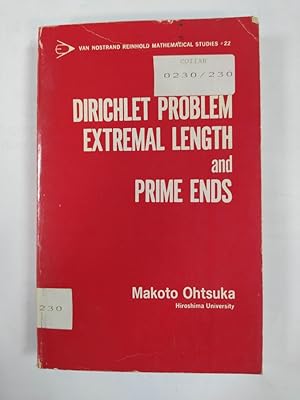 Seller image for DIRICHLET PROBLEM EXTREMAL LENGTH AND PRIME ENDS. for sale by TraperaDeKlaus