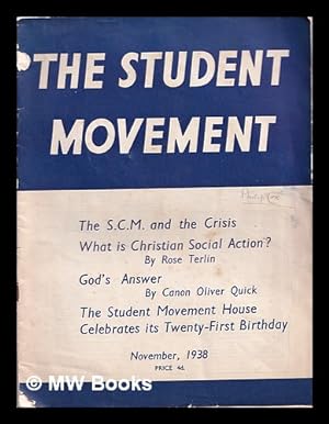 Seller image for The Student Movement: vol. XLI: Nov., 1938: No. 2 for sale by MW Books Ltd.