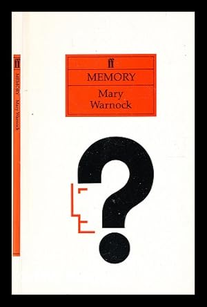 Seller image for Memory / Mary Warnock for sale by MW Books Ltd.