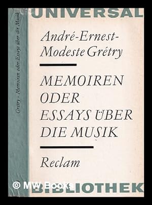Seller image for Memoiren oder essays ber die musik for sale by MW Books Ltd.