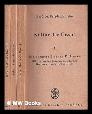 Immagine del venditore per Kultur der Urzeit / von Moritz Hoernes und von Friedrich Behn venduto da MW Books Ltd.