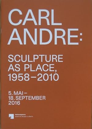 Bild des Verkufers fr Sculpture as Place, 1958 - 2010. zum Verkauf von Antiquariat Bernd Preler