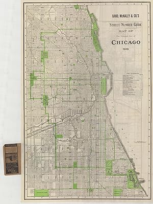 Seller image for Rand McNally & Co. s New and Concise Map of Chicago. for sale by Antiquariat Dasa Pahor GbR