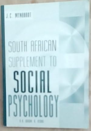 Imagen del vendedor de South African Supplement to Social Psychology a la venta por Chapter 1