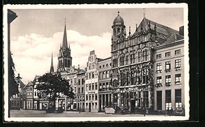 Seller image for Ansichtskarte Wesel a. Rh., Grosser Markt mit Samen-Handlung for sale by Bartko-Reher