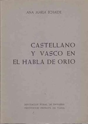 Imagen del vendedor de Castellano y vasco en el habla de Orio . a la venta por Librera Astarloa