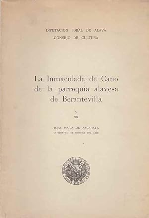 Imagen del vendedor de La Inmaculada de Cano de la parroquia alavesa de Berantevilla . a la venta por Librera Astarloa