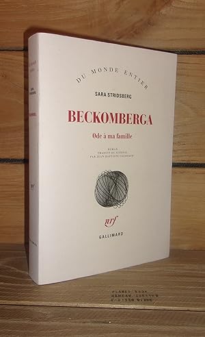 Imagen del vendedor de BECKOMBERGA : Ode  ma famille - (beckomberga: ode till min familj) a la venta por Planet's books