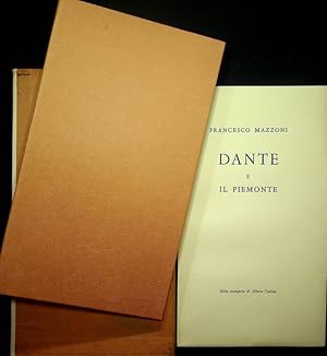 Immagine del venditore per Dante e il Piemonte. venduto da Studio Bibliografico Adige