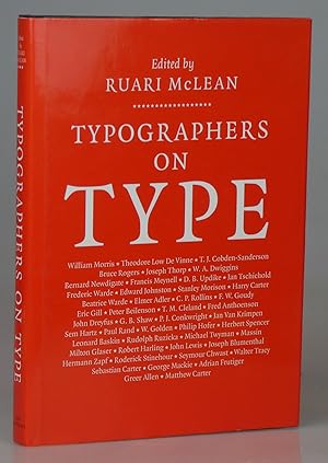 Seller image for Typographers on Type: An Illustrated Anthology from William Morris to the Present Day for sale by Besleys Books  PBFA