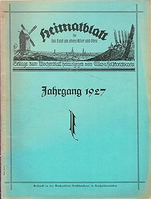 11 Jahrgänge Heimatblatt für das Land um obere Aller und Ohre (Vollständige Originalausgaben 1927...