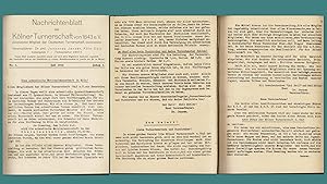 Nachrichtenblatt der Kölner Turnerschaft von 1843 E. V. (Konvolut von 35 Heften vom 1. Juli 1935 ...