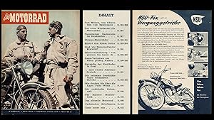 Das Motorrad (Konvolut mit 5 Originalausgaben 2. Jahrgang 1950)