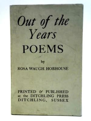 Seller image for Out of The Years, Poems for sale by World of Rare Books