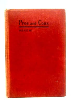 Seller image for Pros and Cons for sale by World of Rare Books
