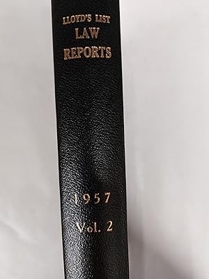 Seller image for Lloyd's List Law Reports 1957 Volume 2 for sale by Cambridge Rare Books