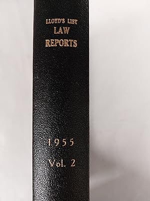 Image du vendeur pour Lloyd's List Law Reports 1955 Volume 2 mis en vente par Cambridge Rare Books
