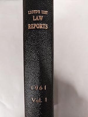 Seller image for Lloyd's List Law Reports 1961 Volume 1 for sale by Cambridge Rare Books