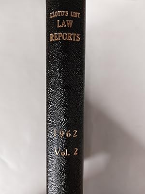Seller image for Lloyd's List Law Reports 1962 Volume 2 for sale by Cambridge Rare Books