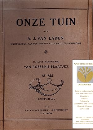 Image du vendeur pour Onze tuin, Plaatjesalbum. mis en vente par Grimbergen Booksellers