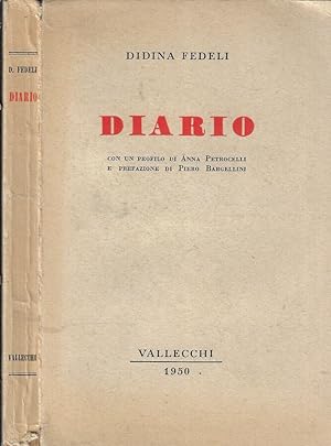 Bild des Verkufers fr Diario zum Verkauf von Biblioteca di Babele