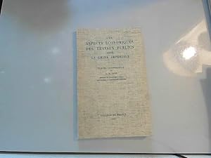 Image du vendeur pour Les Aspects Economiques des TP dans la Chine Imperiale. 4 Conferences. mis en vente par JLG_livres anciens et modernes
