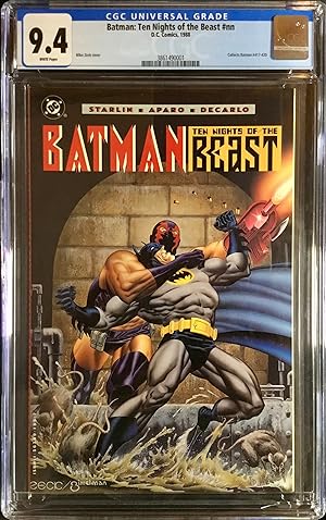 BATMAN : TEN NIGHTS of the BEAST tpb. 1st. - CGC Graded 9.4 (NM)