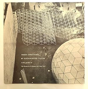 Three Structures by Buckminster Fuller in the garden of the Museum of Modern Art, New York. Poste...