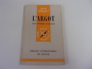 Seller image for L'ARGOT for sale by occasion de lire