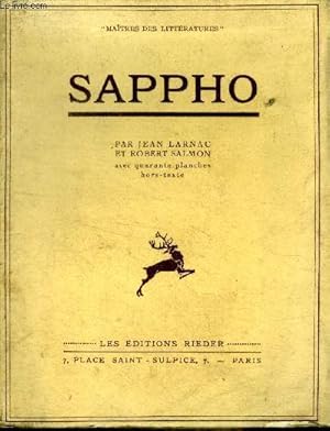 Image du vendeur pour Sappho Collection Maitre de Littratures mis en vente par Le-Livre