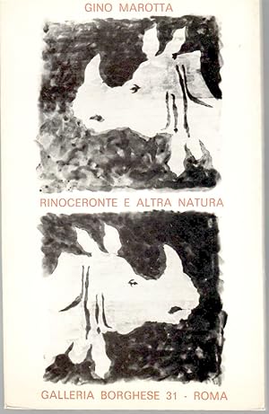 Imagen del vendedor de Rinoceronte e Altra Natura a la venta por Il Salvalibro s.n.c. di Moscati Giovanni